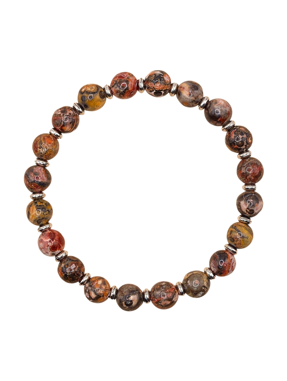 Leopard Skin Jasper Natural Gemstone Bracelet